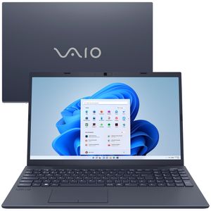 Notebook VAIO® FE15 AMD® Ryzen 7-5700U Windows 11 Home 16GB RAM 512GB SSD 15,6'' Full HD - Cinza Grafite