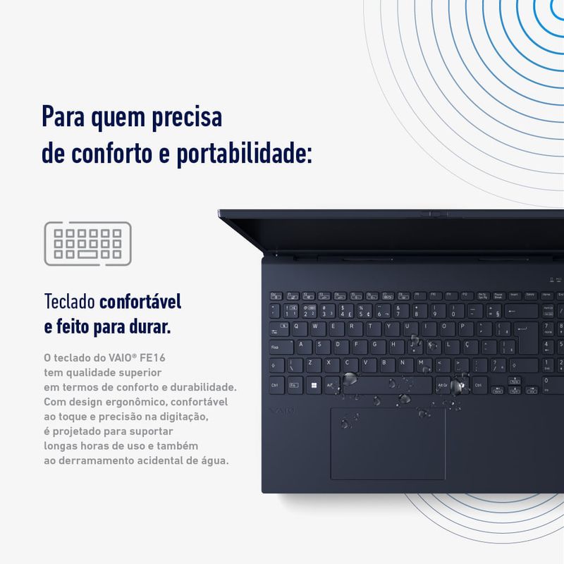 Notebook VAIO FE16 Intel® Core™ i5-1334U Linux 8GB RAM 256GB SSD 16" IPS WUXGA Antirreflexo - Cinza Grafite-1770127514699